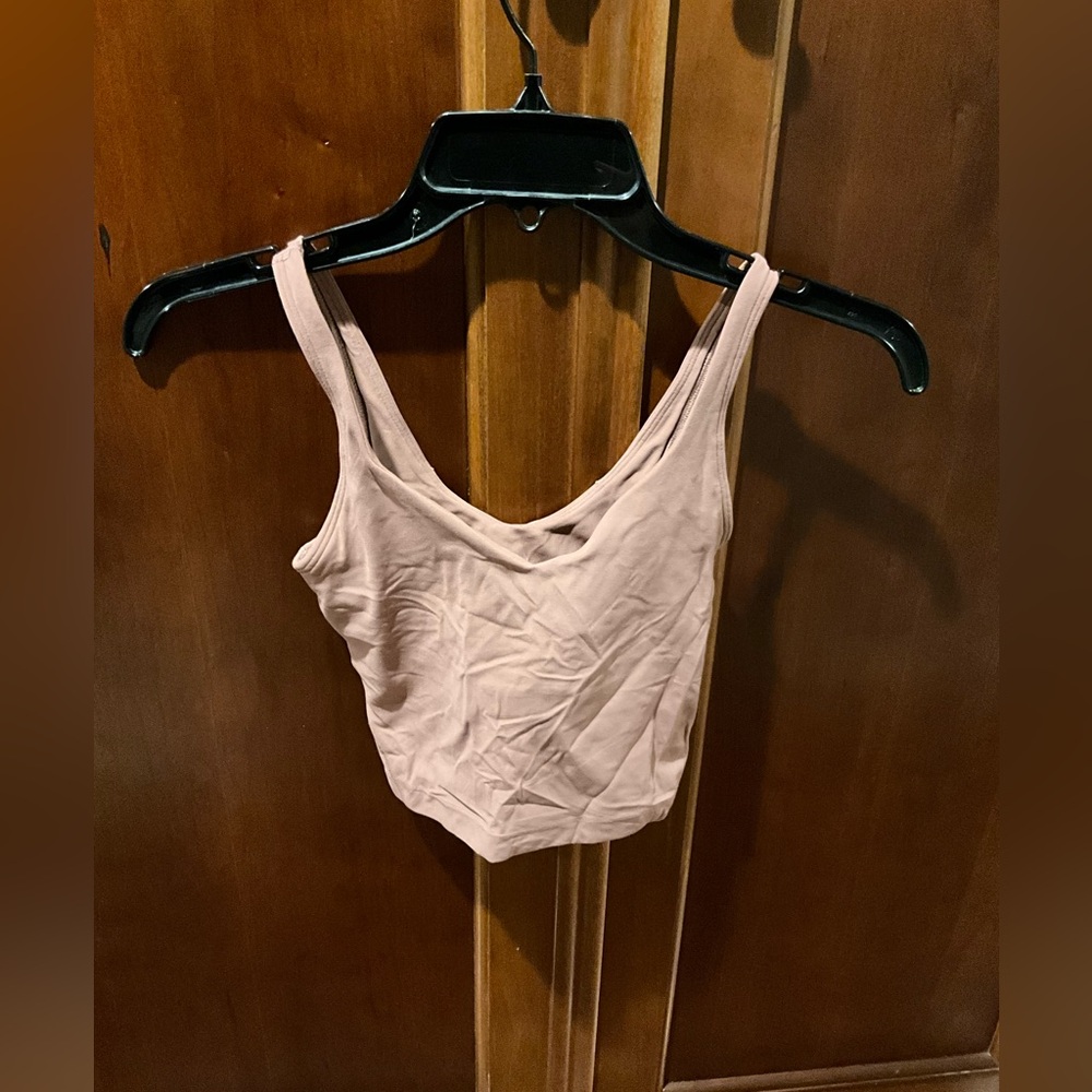 Lululemon Rose Cropped Tank Top Size 0